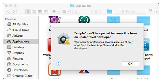 cannot open emulator on mac because unidentified developer